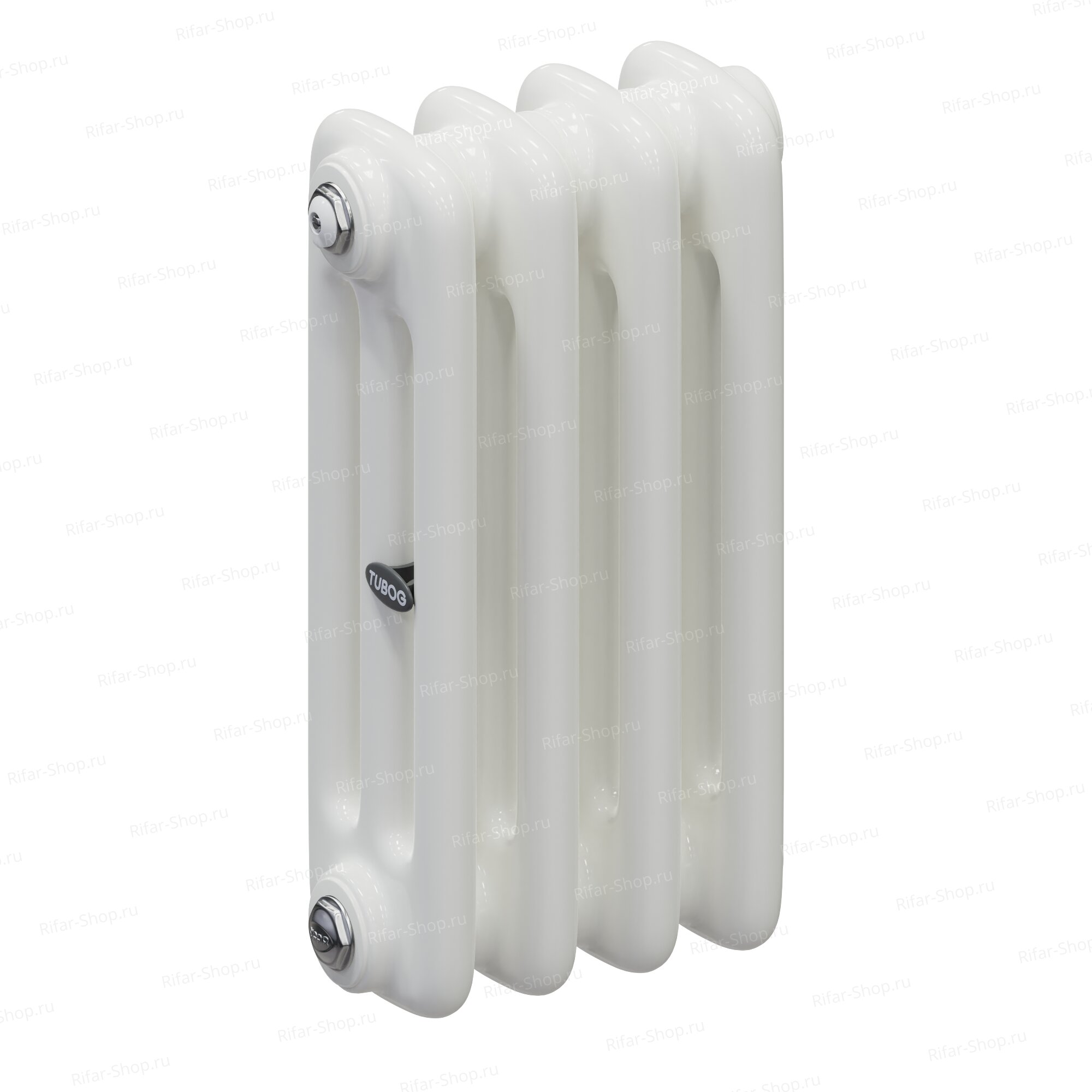 Rifar Tubog 3037-5 секций, 3-х трубчатый с боковым подключением, Белый