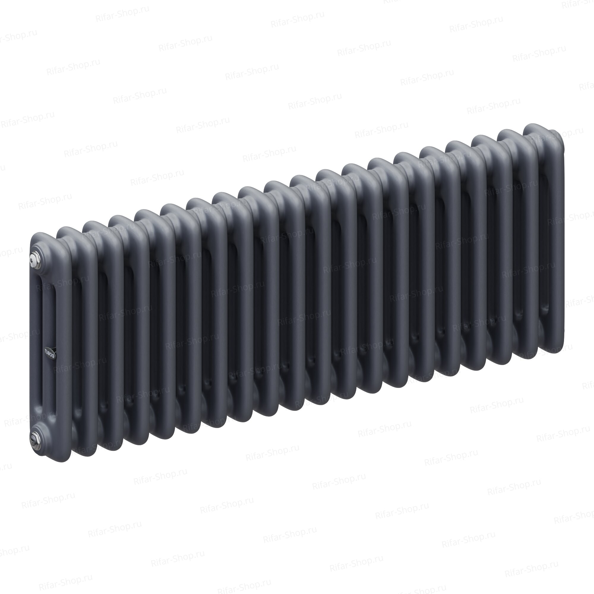 Rifar Tubog 3037-53 секции, 3-х трубчатый с боковым подключением, Титан