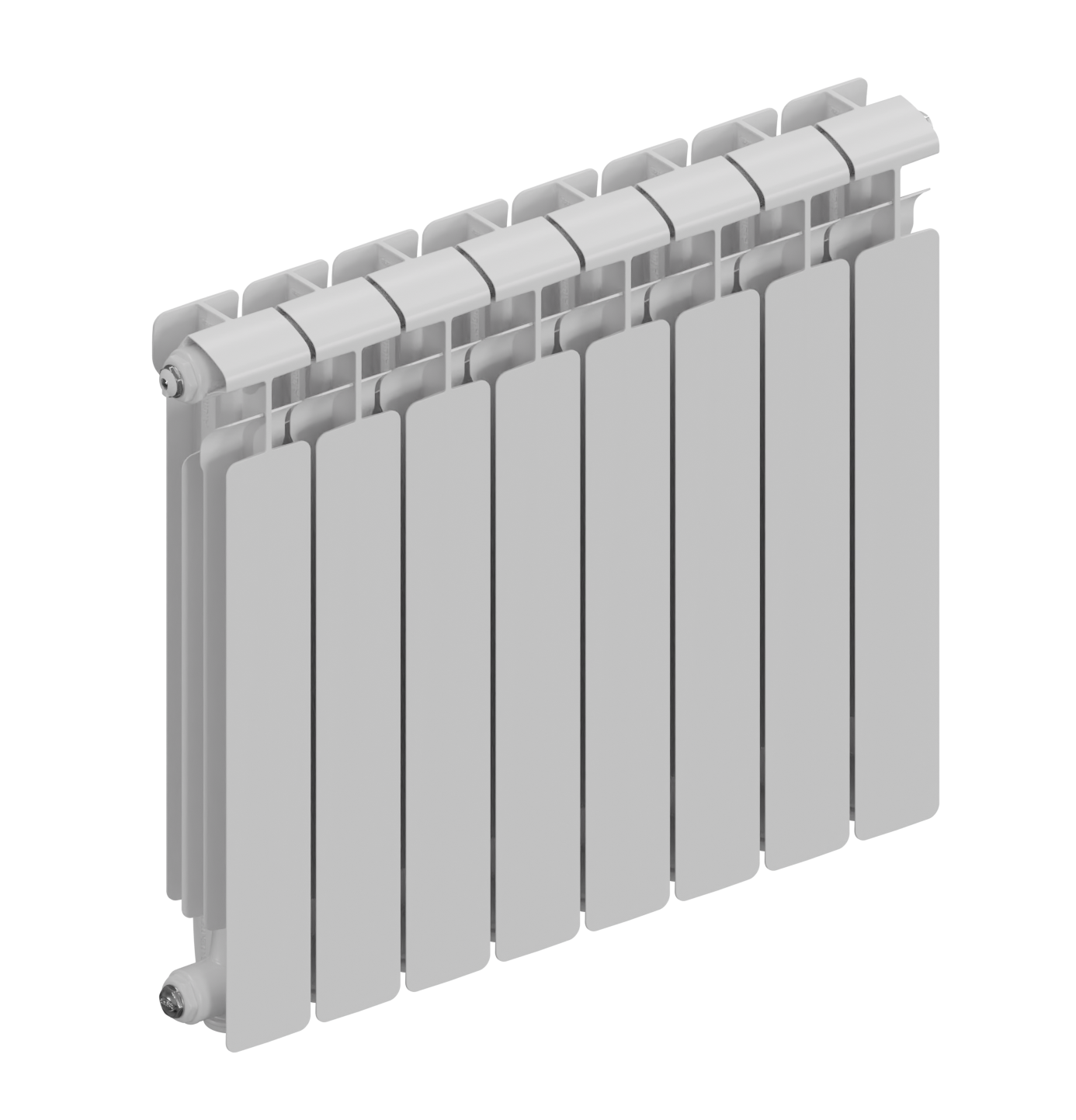 Rifar Alum Eco 500 - 8 секций боковое подключение