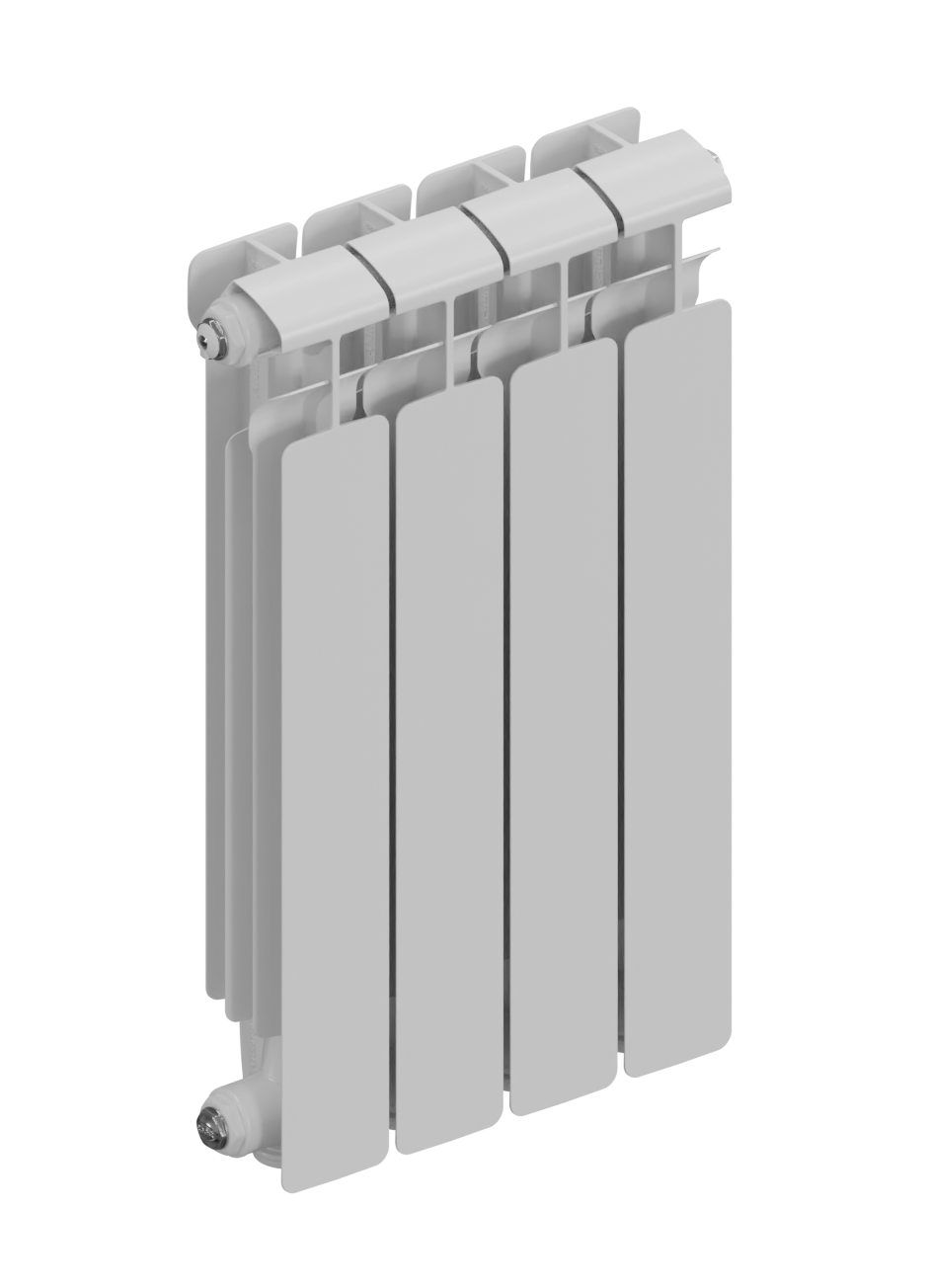 Rifar Alum Eco 500 - 4 секции боковое подключение