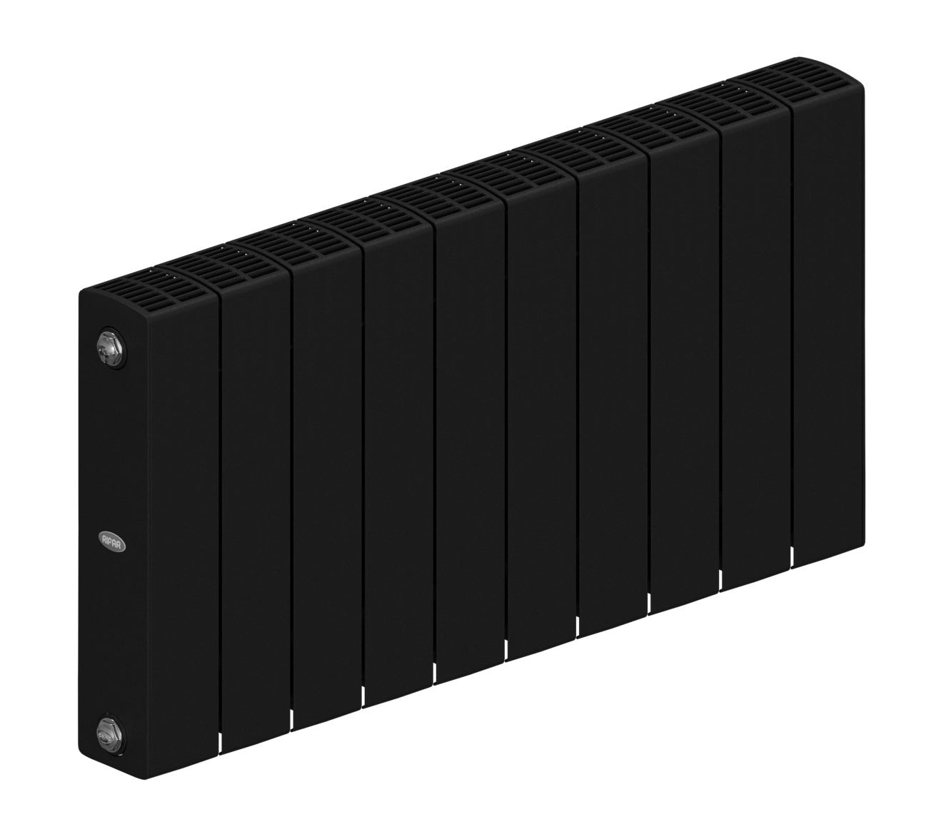 Rifar SUPReMO 350 - 11 секций цвет Антрацит, боковое подключение