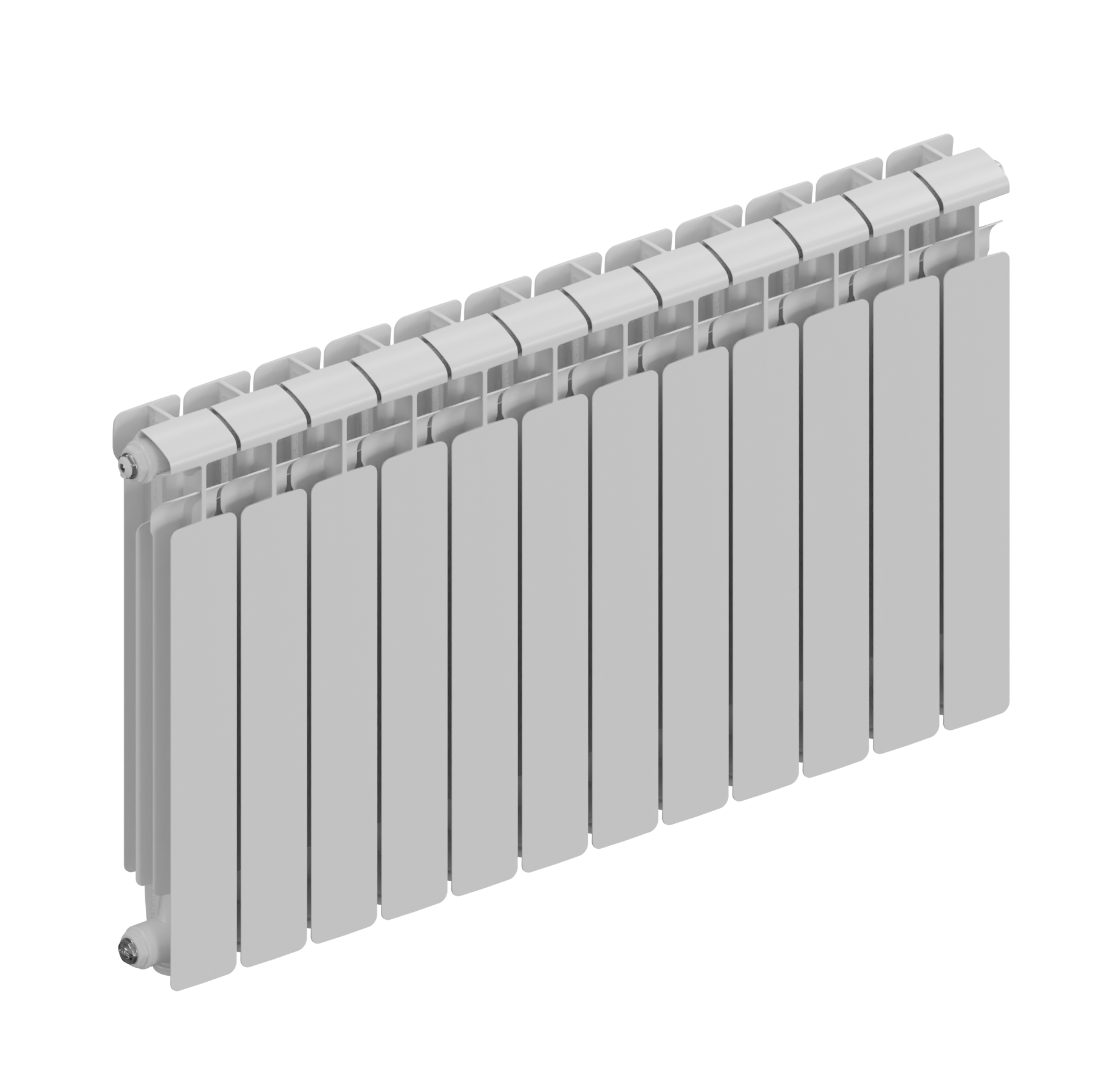 Rifar Alum Eco 500 - 12 секций боковое подключение