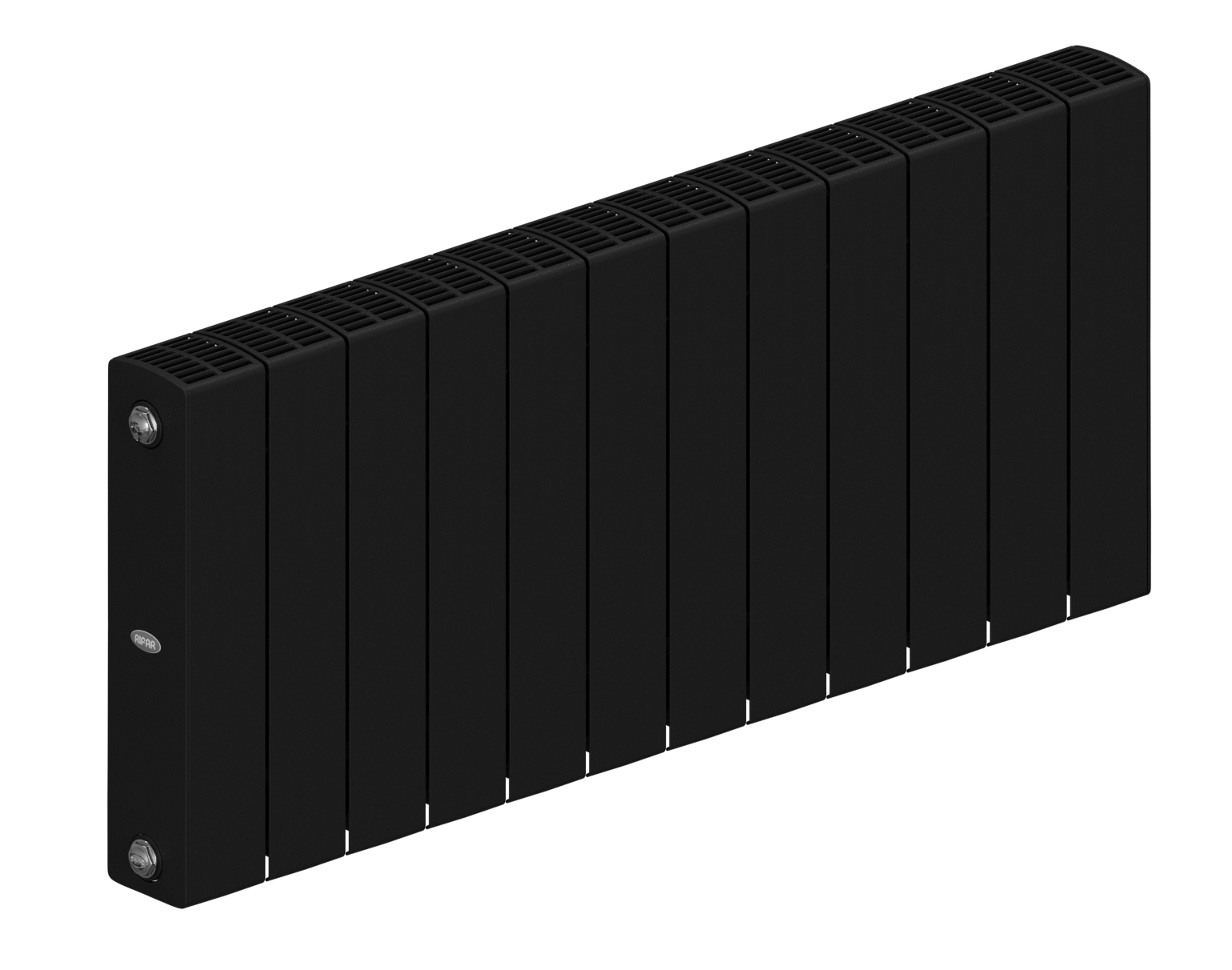 Rifar SUPReMO 350 - 12 секций цвет Антрацит, боковое подключение