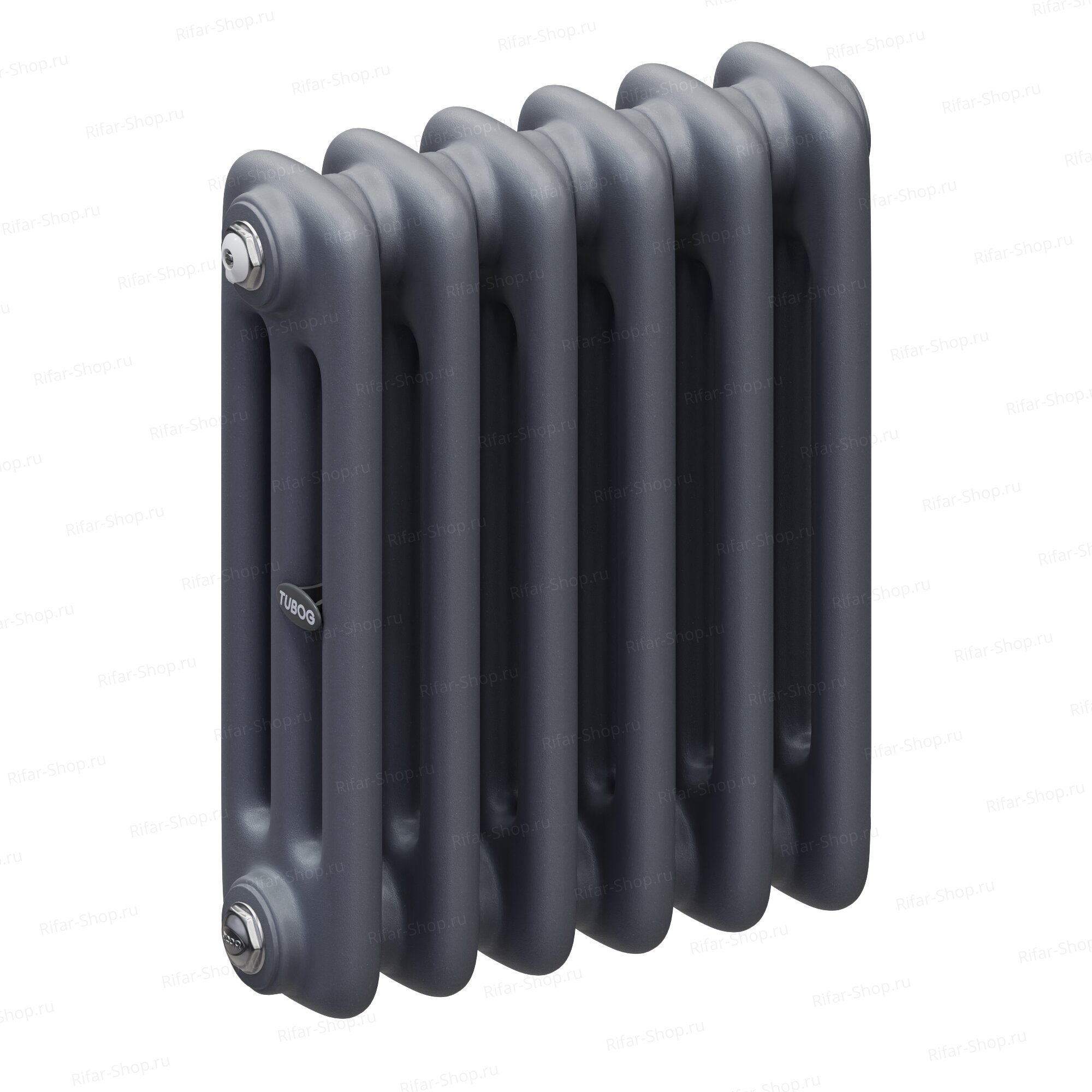 Rifar Tubog 3037-6 секций, 3-х трубчатый с боковым подключением, Титан