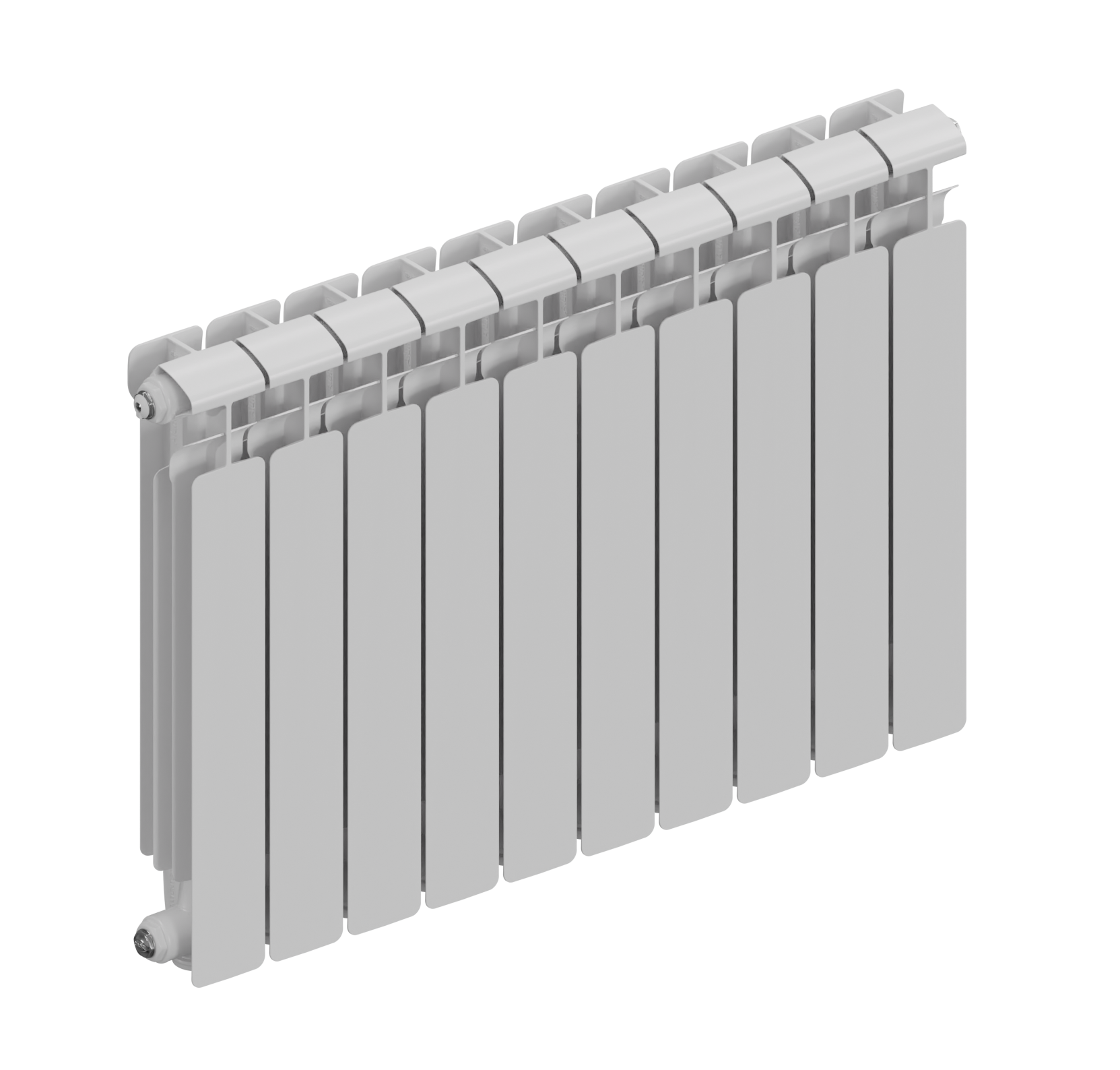 Rifar Alum Eco 500 - 10 секций боковое подключение