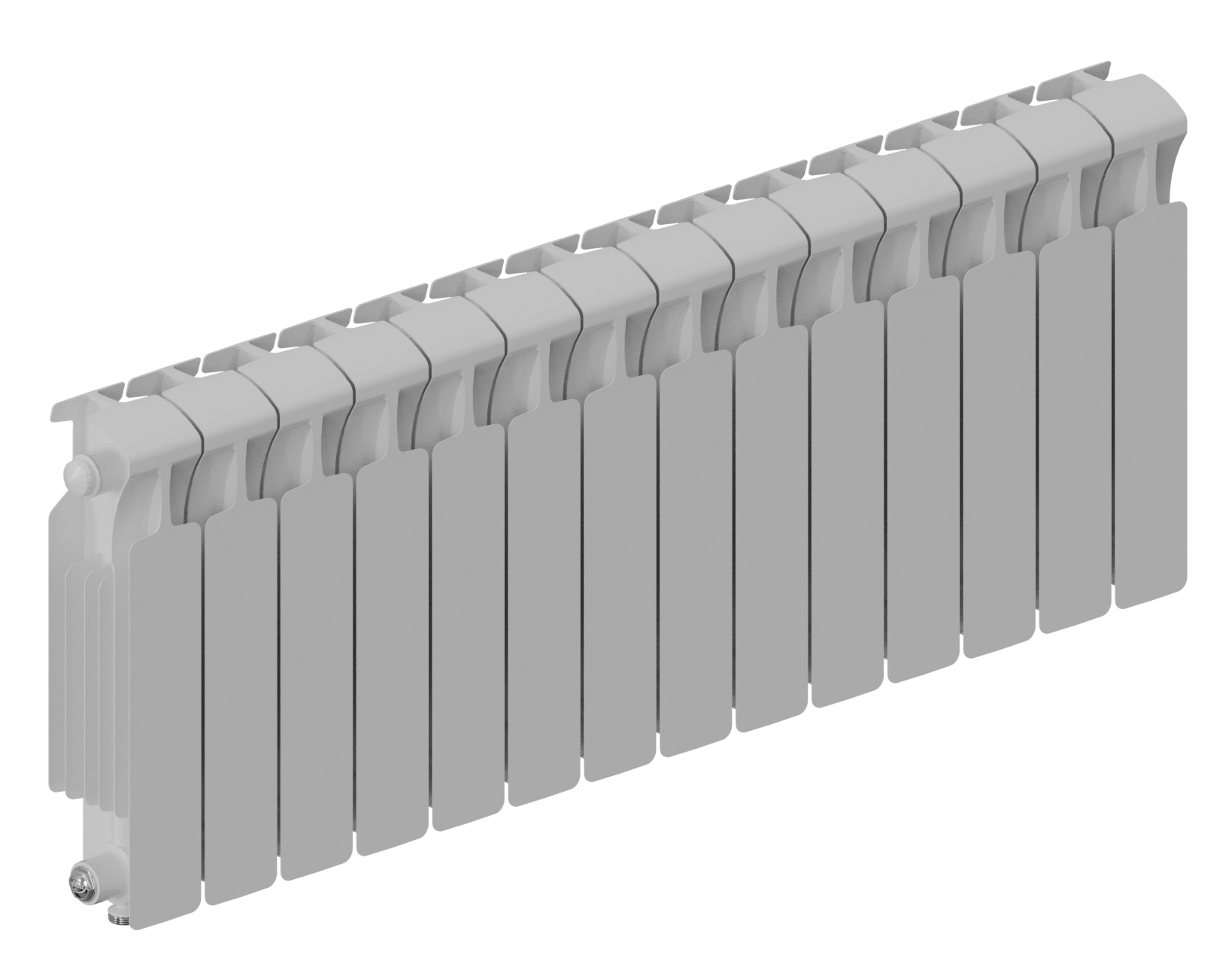 Rifar Monolit Ventil 350 - 17 секций нижнее правое подключение