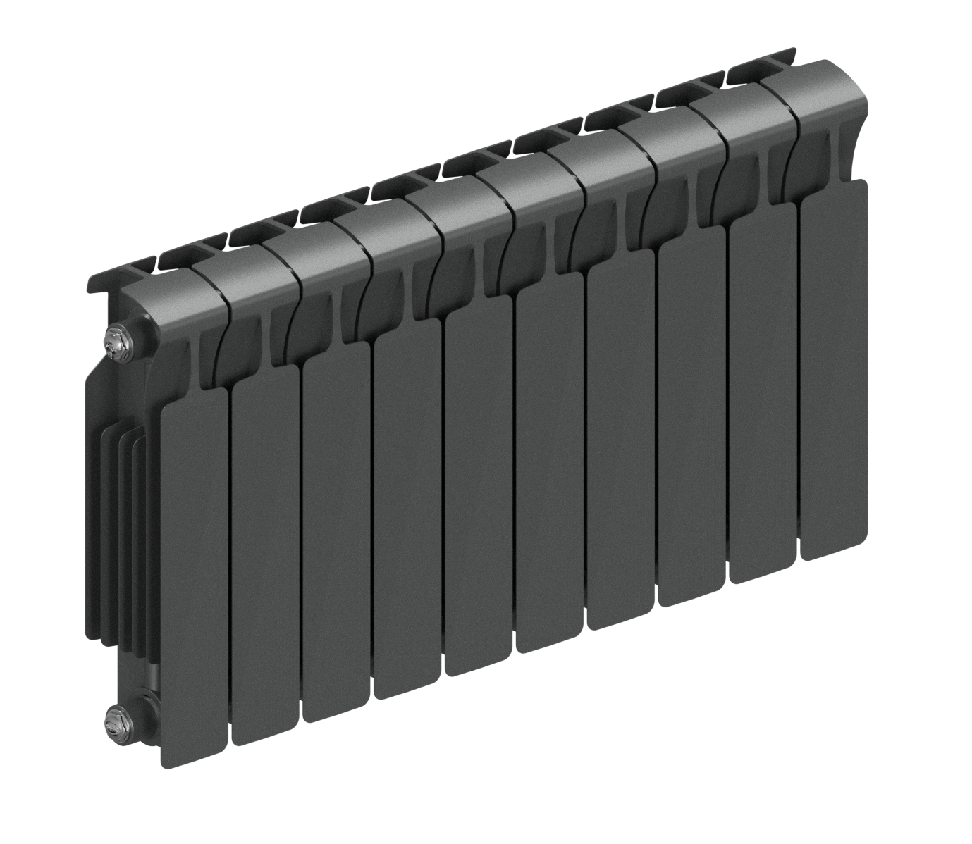 Rifar Monolit 350 - 11 секций цвет Титан, боковое подключение