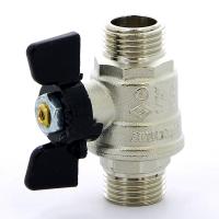 Bugatti Кран шаровой нар-нар 1/2" ручка бабочка, серия Oregon