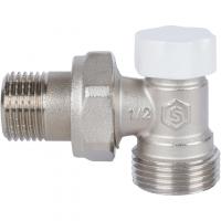 Stout Клапан запорно-балансировочный угловой, 1/2" х 3/4"ЕК