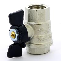 Bugatti Кран шаровой внут-внут 1/2" ручка бабочка, серия Oregon